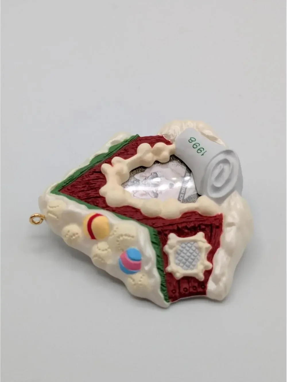 Hallmark Keepsake Special Dog Photo Holder 1998 Vintage Christmas Ornament